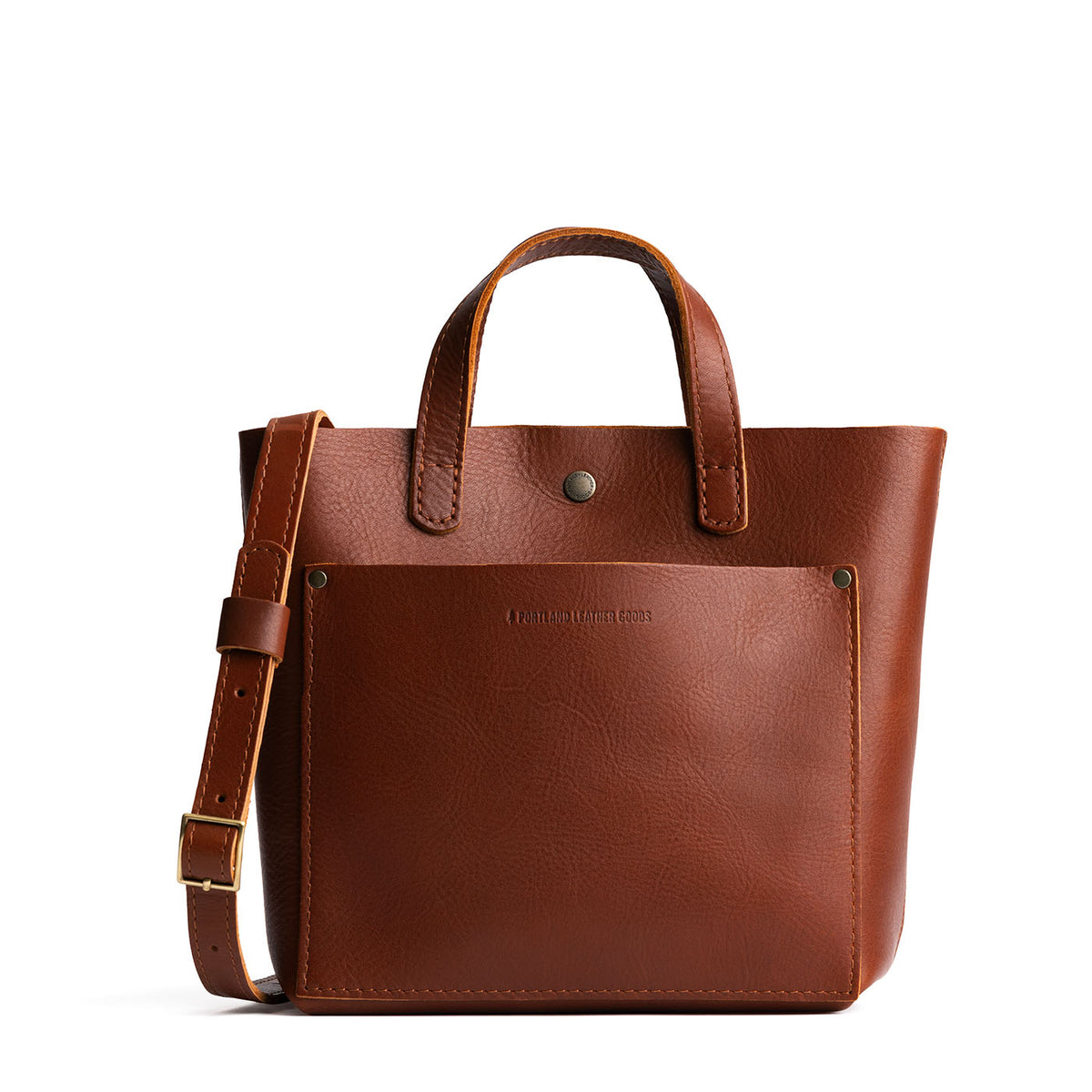 Mini Crossbody Tote - Chestnut / Classic