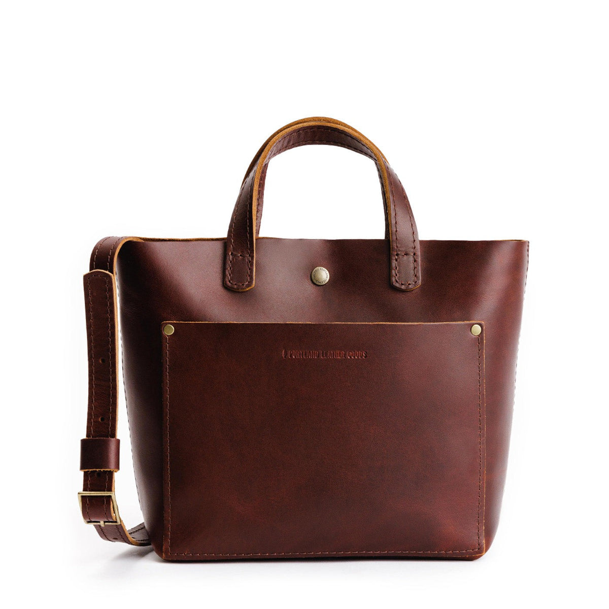 Mini Crossbody Tote - Cognac / Classic