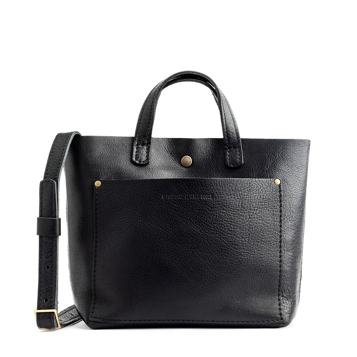 Mini Crossbody Tote - Pebbled--black / Classic