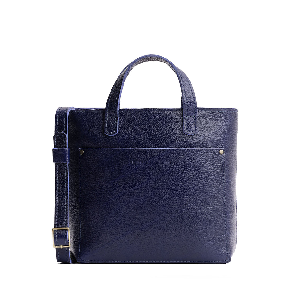 Mini Crossbody Tote - Cobalt / Zipper