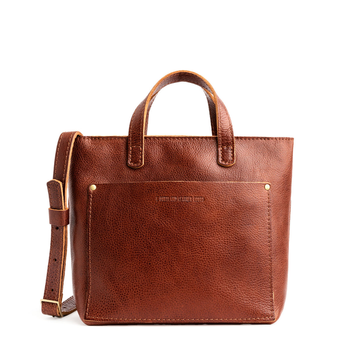 Mini Crossbody Tote - Nutmeg / Zipper