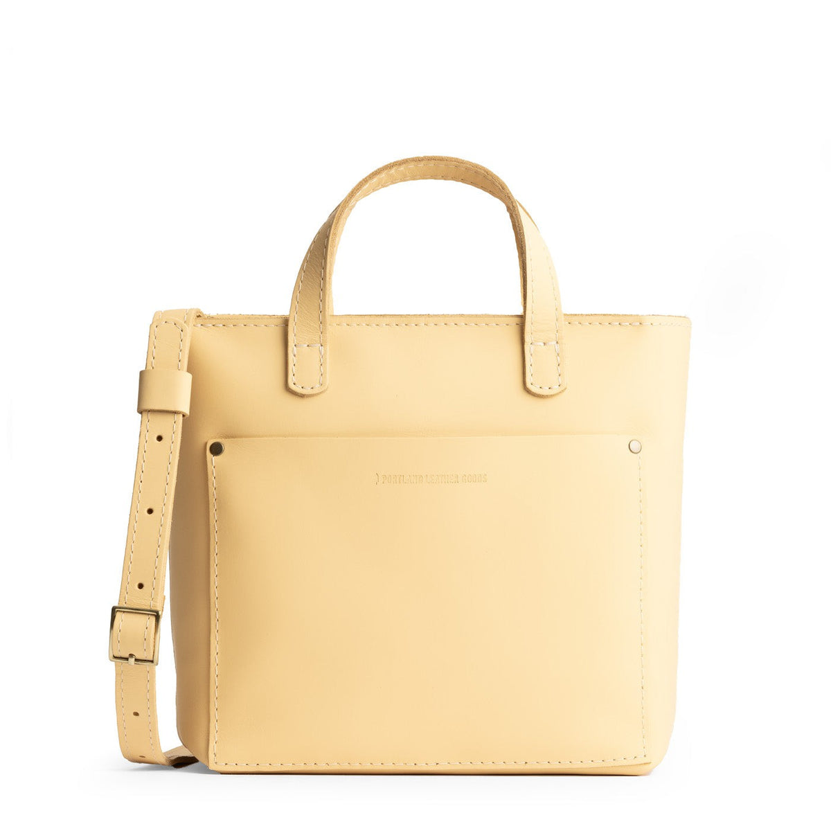 Mini Crossbody Tote - Vanilla / Zipper