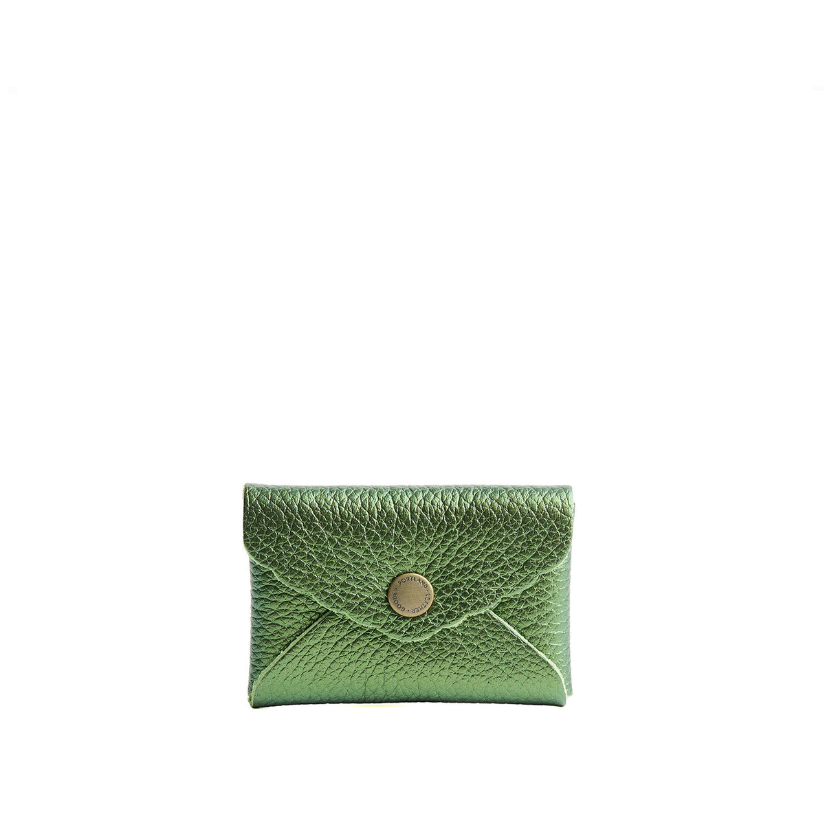Mini Daisy Wallet - Metallic Greench