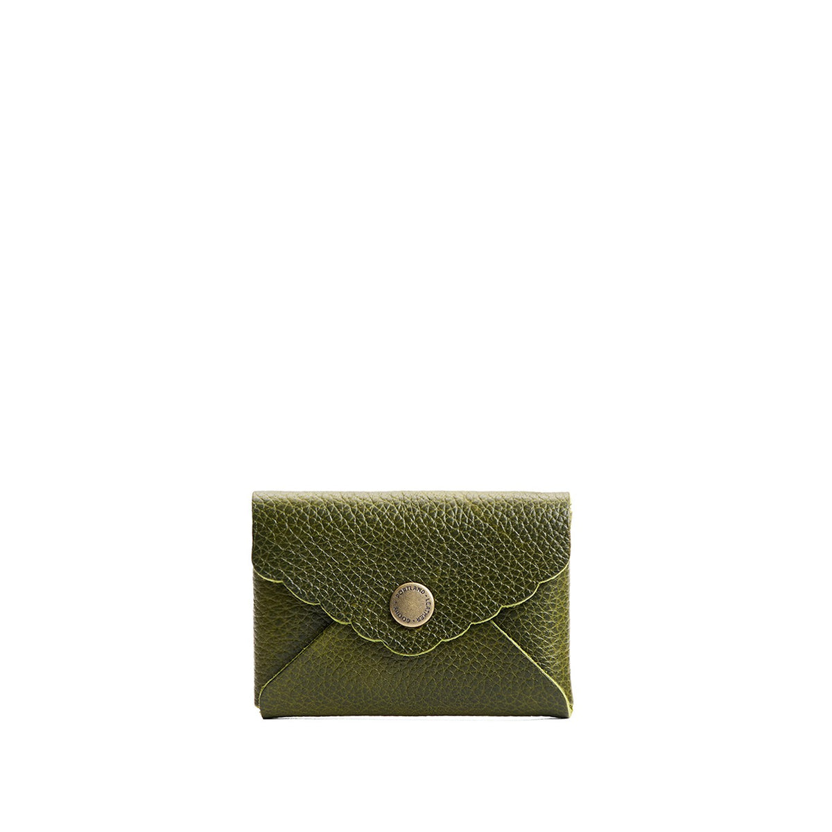 Mini Daisy Wallet - Pebbled Olive