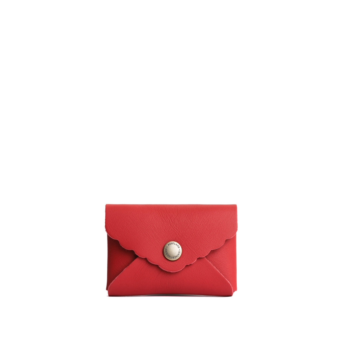 'Almost Perfect' Mini Daisy Wallet - Crimson