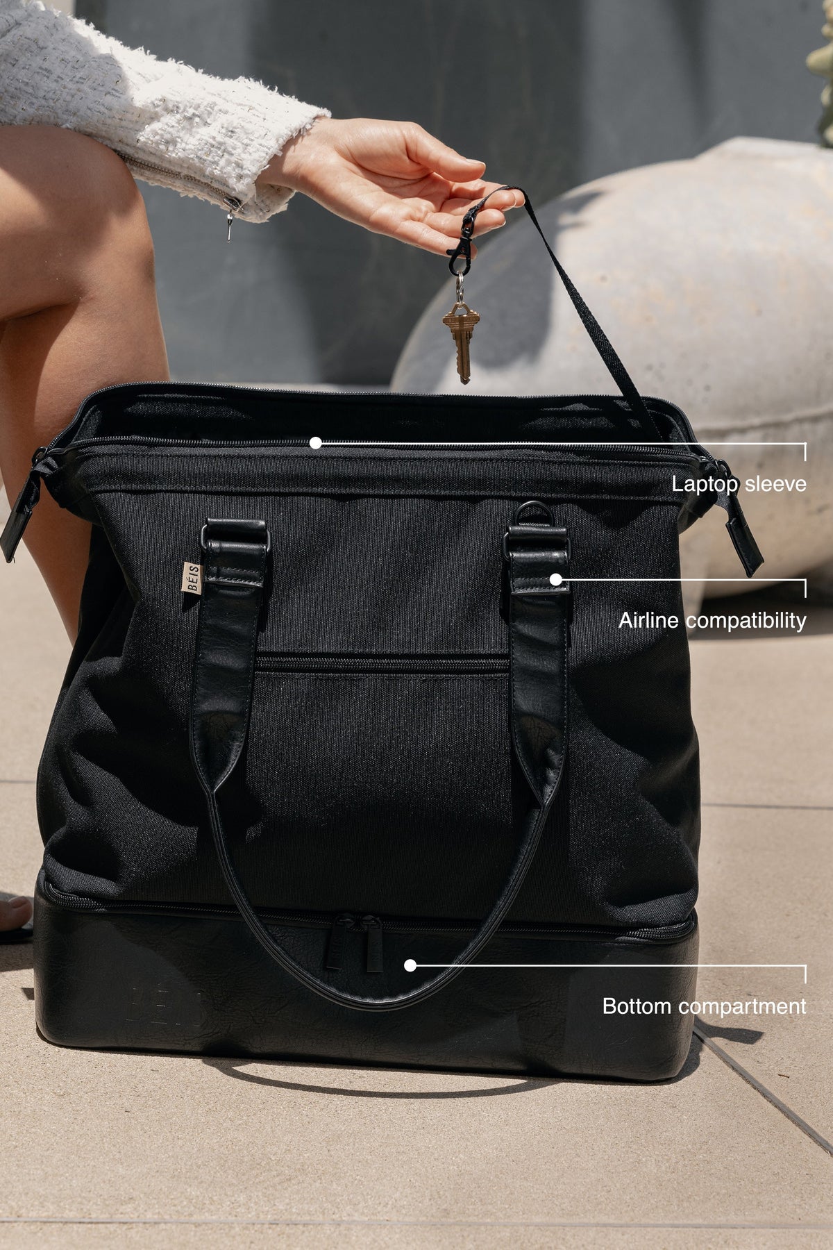 The Mini Weekender in Black - Image 2