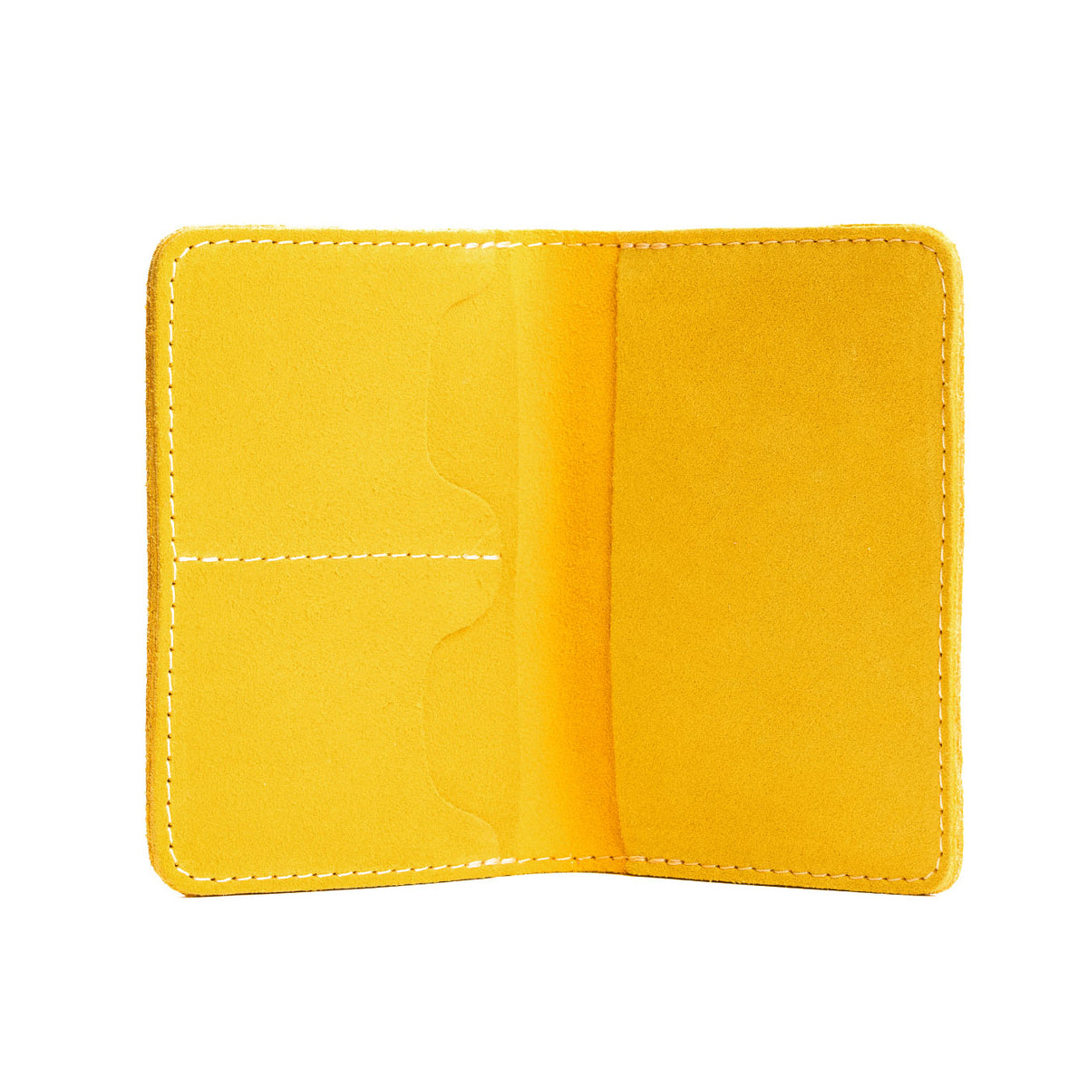 Leather Modern Passport Holder - Hello Yellow