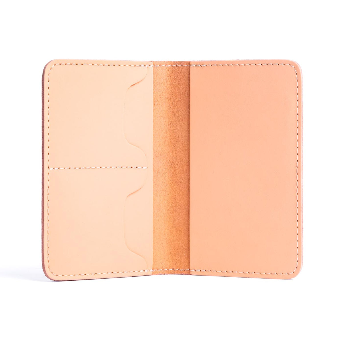 Leather Modern Passport Holder - Mamey