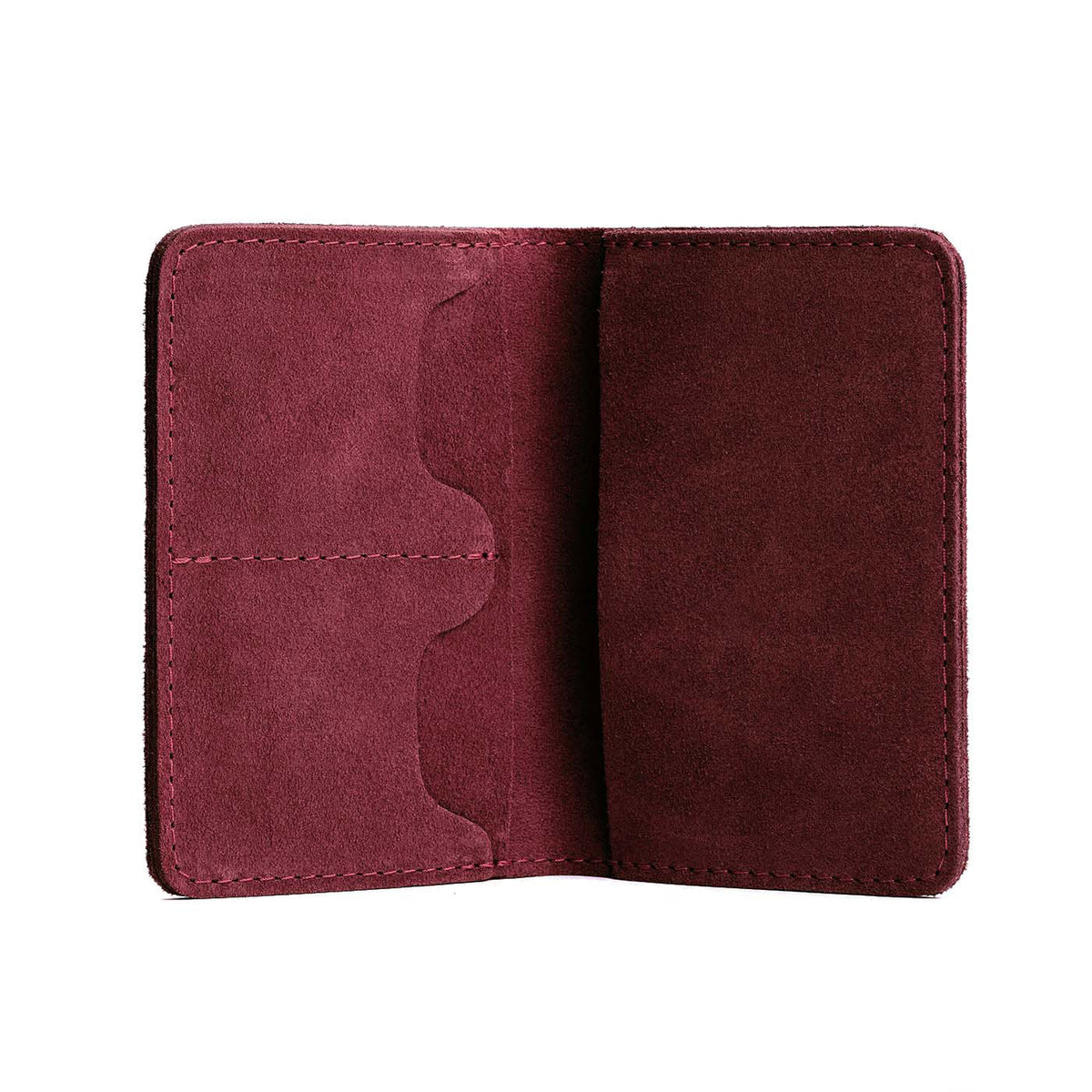 Leather Modern Passport Holder - Red Panda