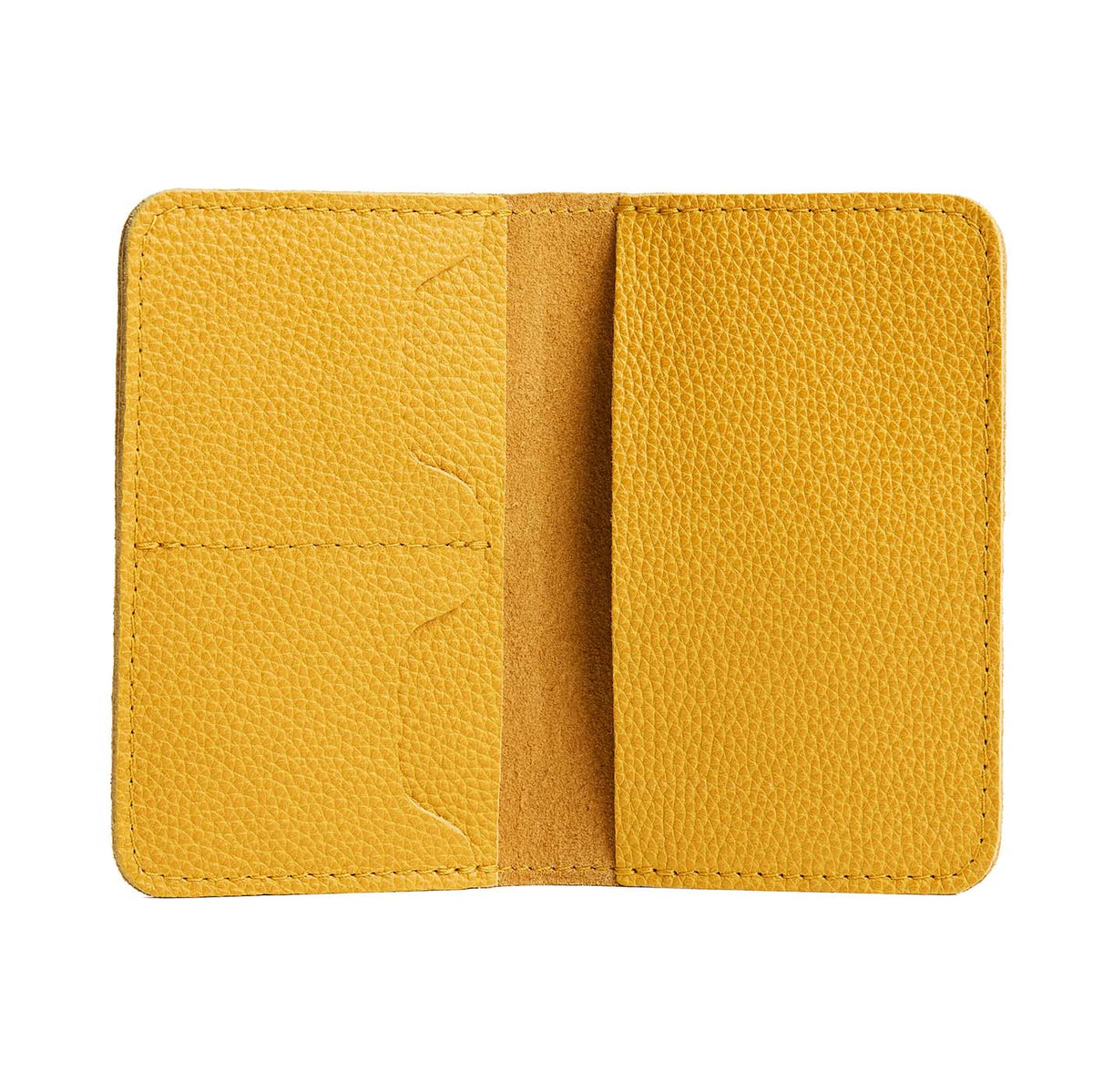Leather Modern Passport Holder - Sunshine
