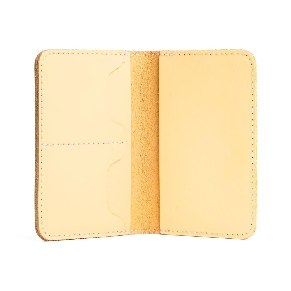 Leather Modern Passport Holder - Vanilla