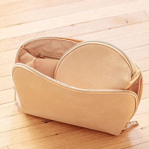 The Cosmetic Pouch Set in Beige - Image 5