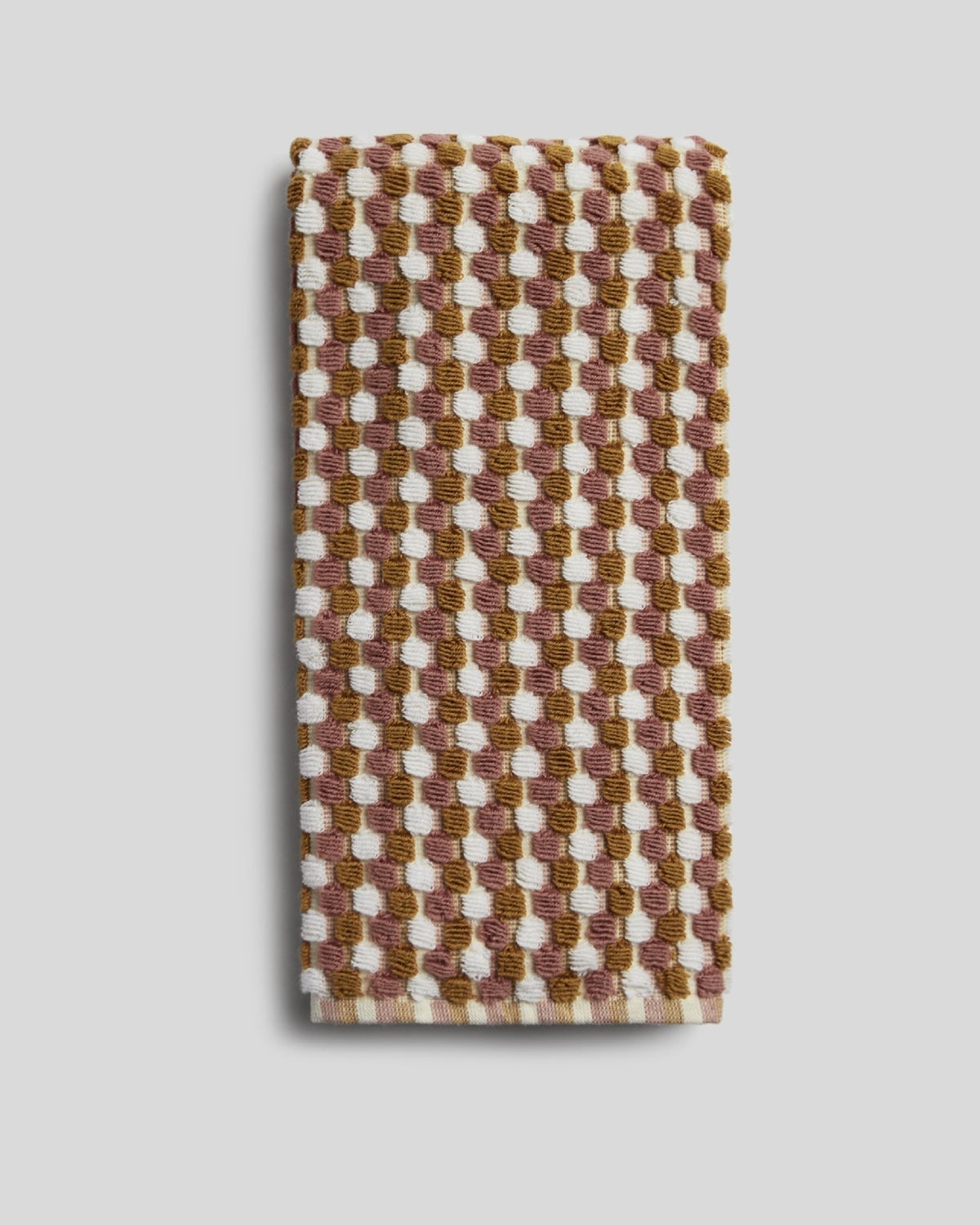 Organic Cotton Mosaic Towels (Ochre and Clay) - Hand Towel