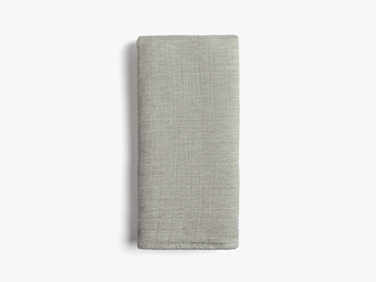 Organic Gauze Terry Towels - FINAL SALE (Moss with Cream) - Hand Towel