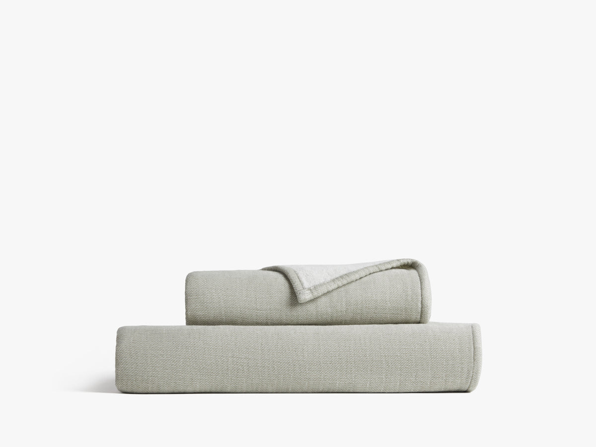 Organic Gauze Terry Towels - FINAL SALE (Moss with Cream) - Image 3