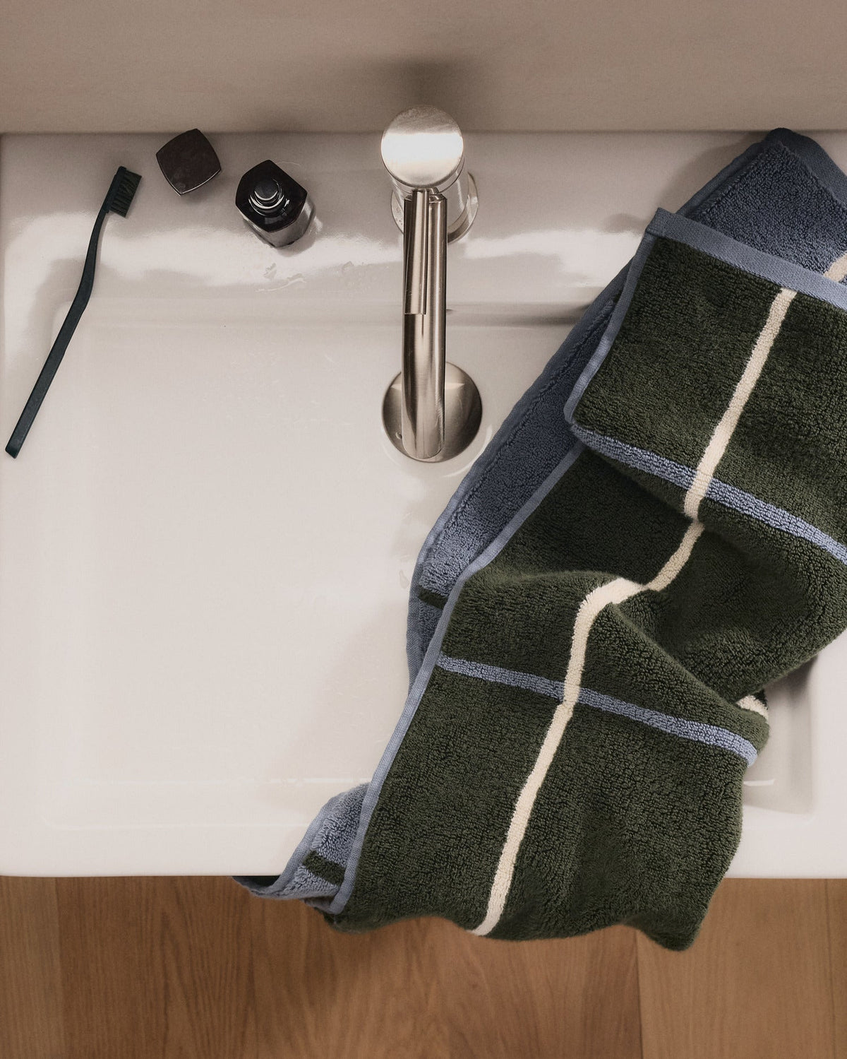 6+6 Organic Plush Bath Bundle - Dusk Windowpane - Image 2