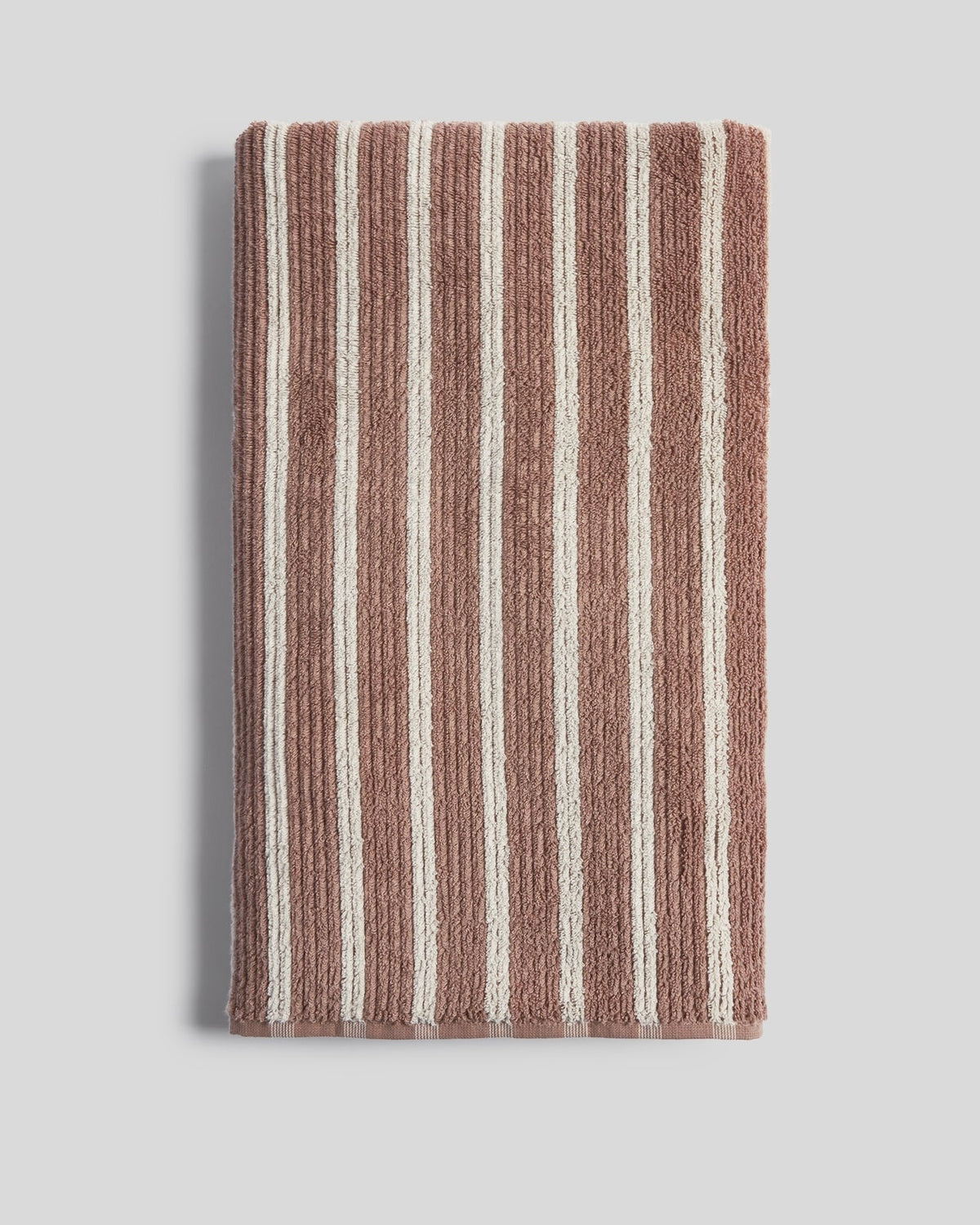 Organic Resort Stripe Towels (Adobe with Butter) - Bath Towel