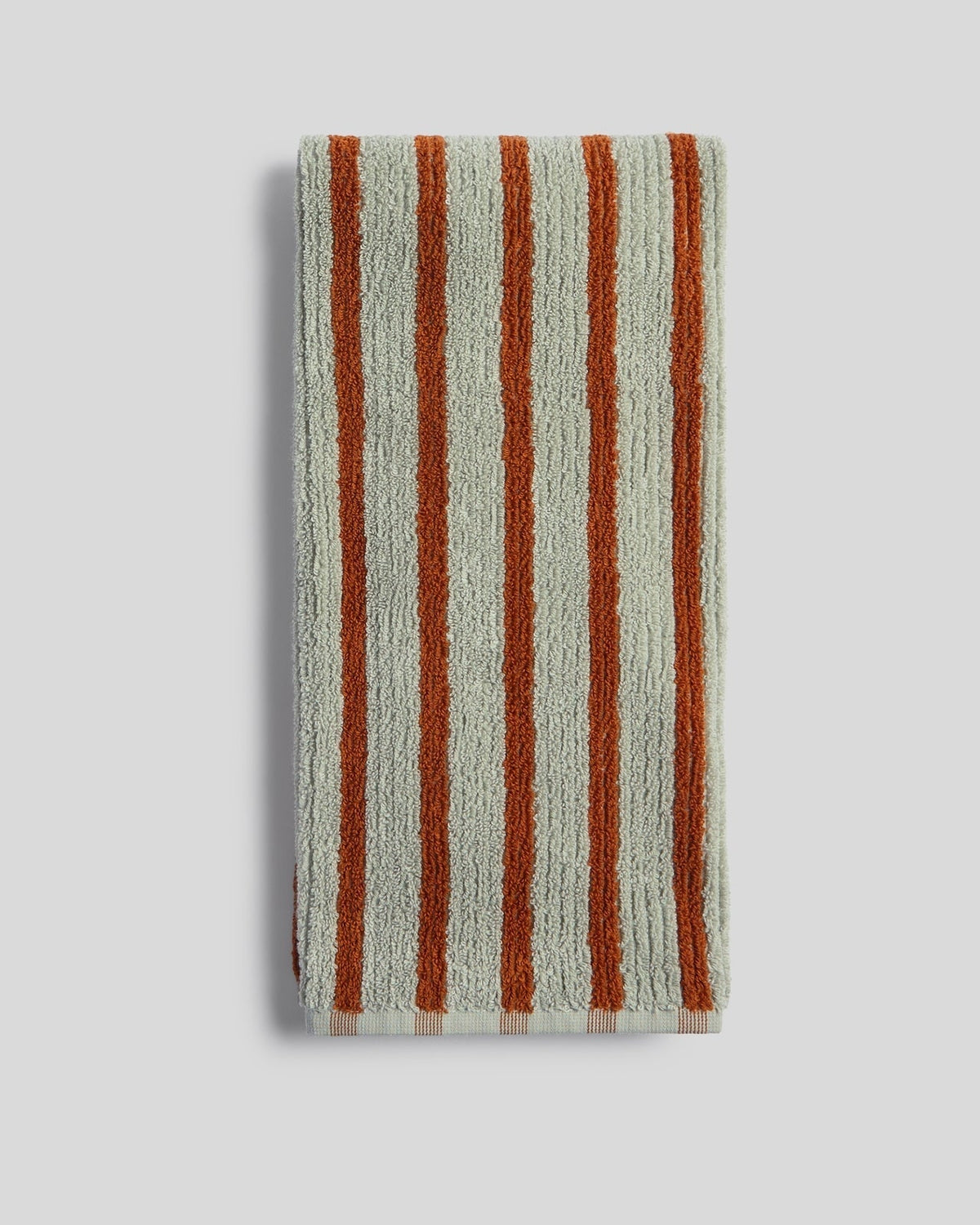 4+4 Organic Resort Stripe Bath Bundle - Sage with Russet - Image 4