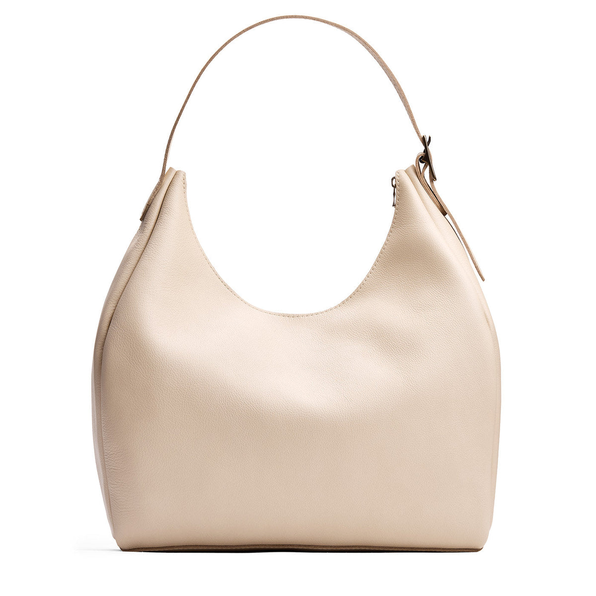 Aspen Shoulder Bag - Pebbled Bone / Oversized