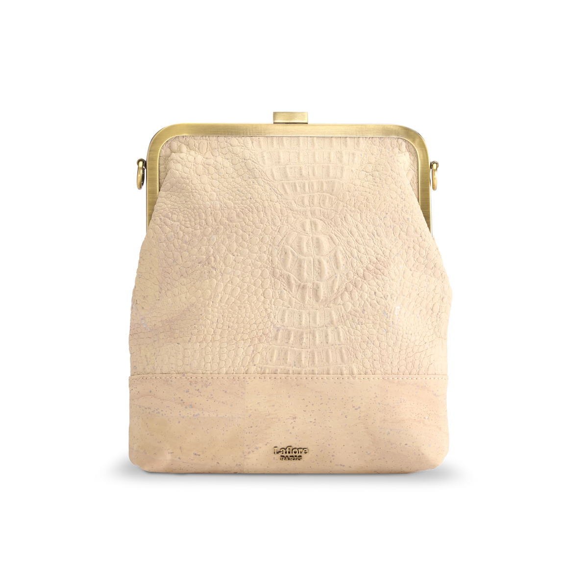 Clutch Purse - Creme Croco