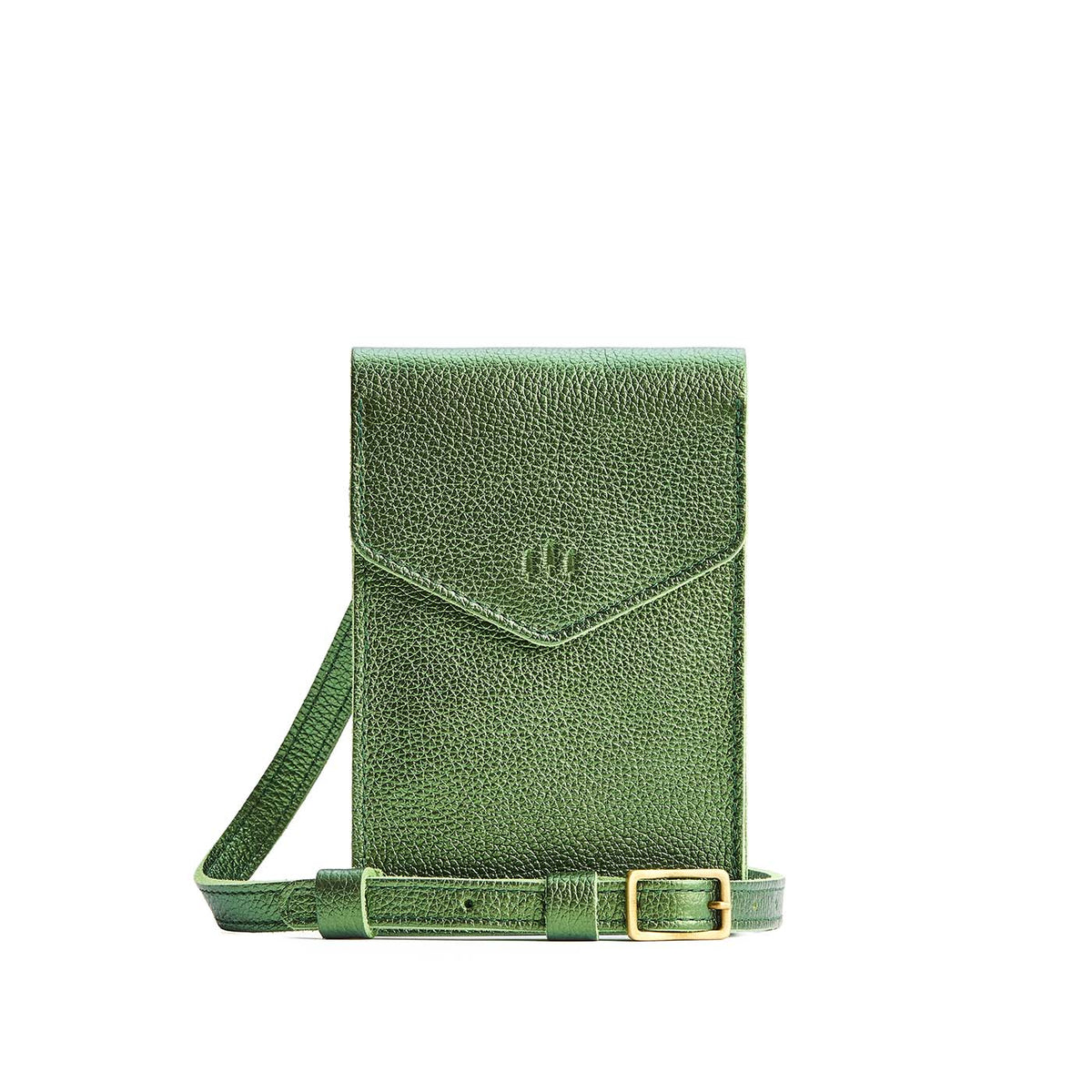 'Almost Perfect' Parker Phone Bag - Metallic Greench