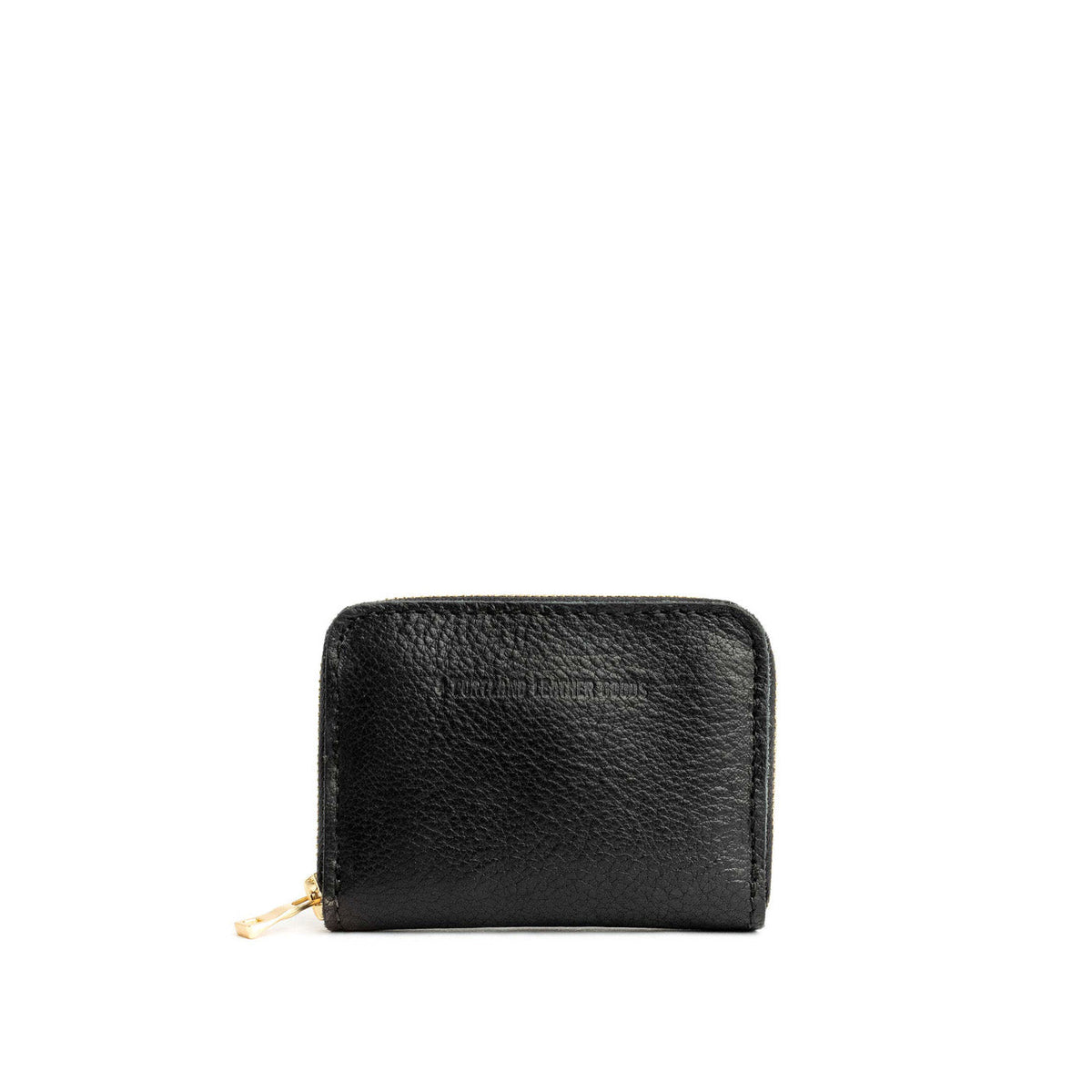 'Almost Perfect' Small Zip Wallet - Pebbled--black