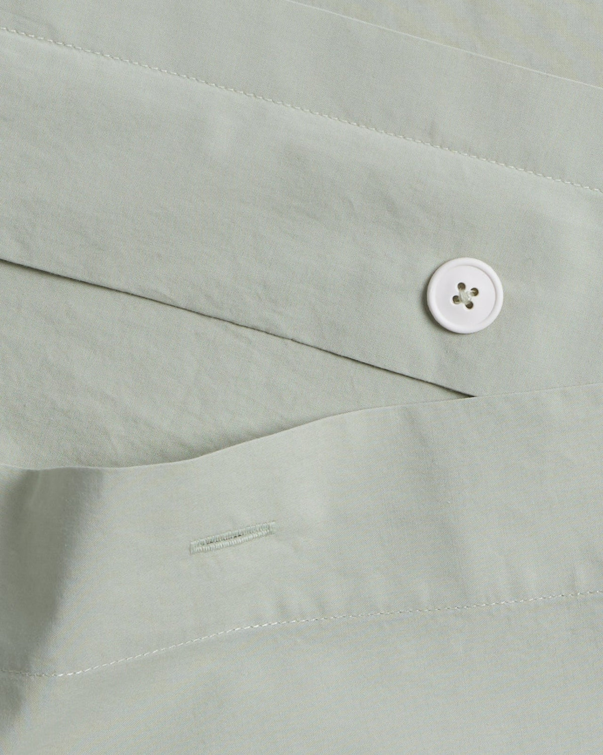 Percale Duvet Cover - FINAL SALE (Sage) - Image 3
