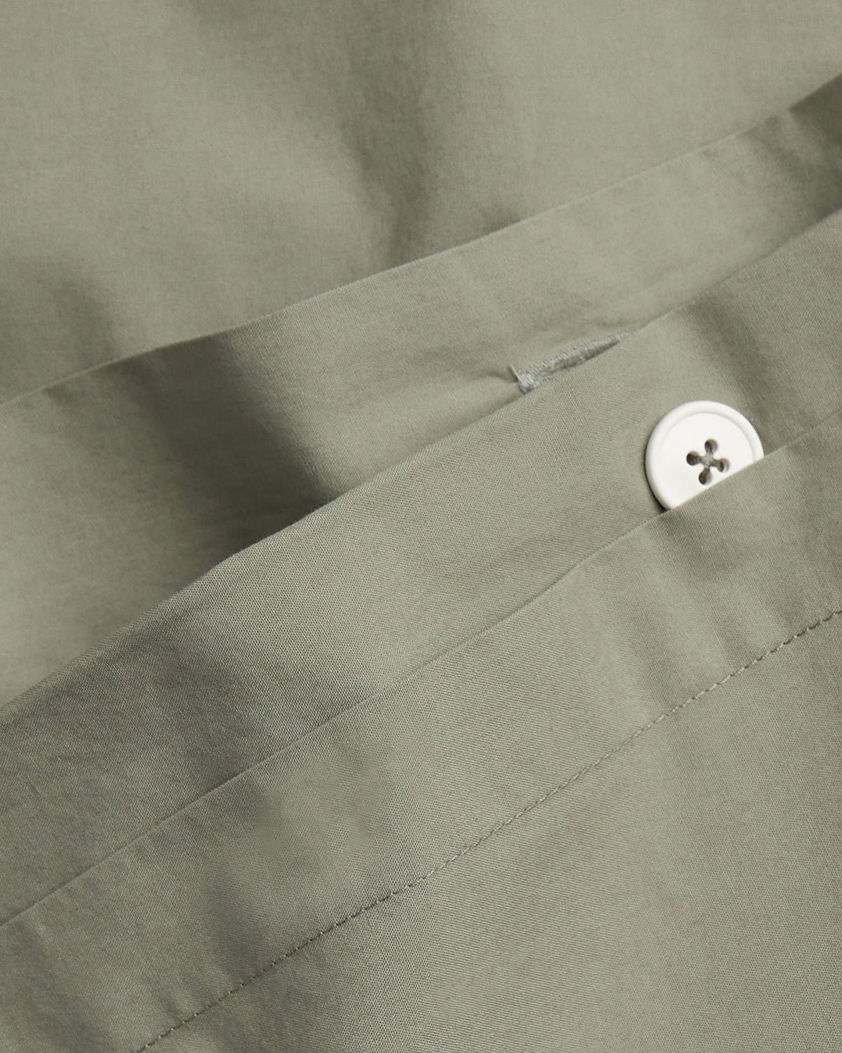 Percale Duvet Cover Set - Moss F/Q - Image 3
