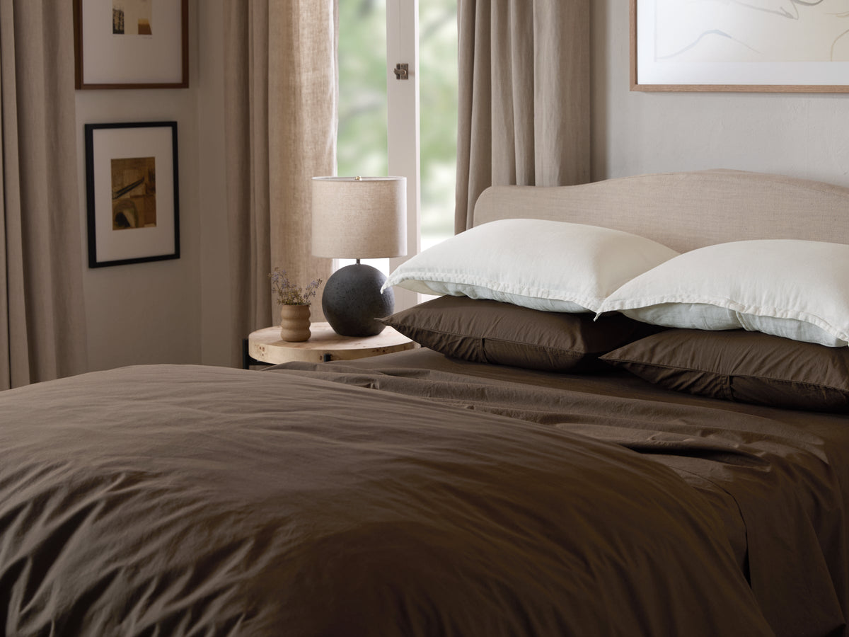 Percale Duvet Cover Set - Java F/Q - Image 2
