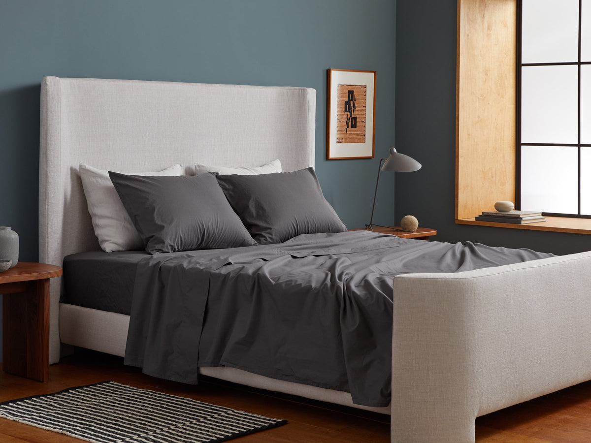 Percale Pillowcase Set - FINAL SALE (Slate) - Image 2