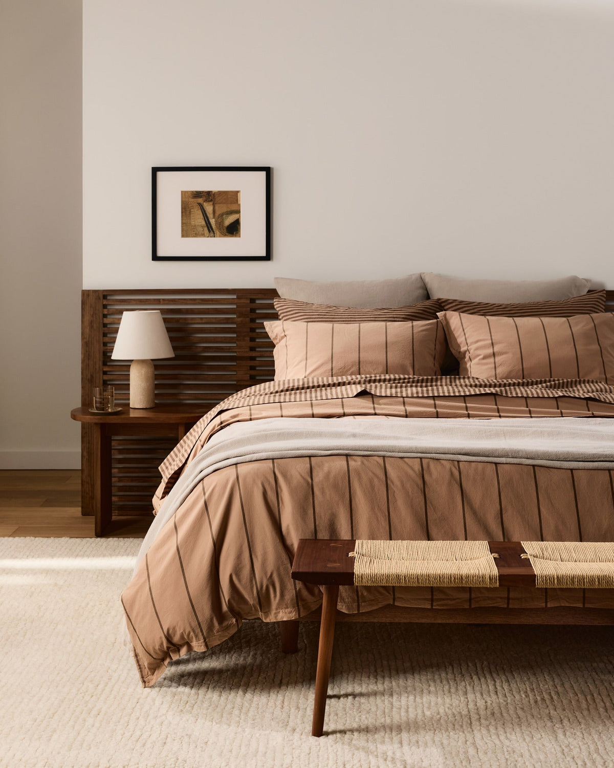 Percale Sheet Set - Adobe Stripe K/CK - Image 6