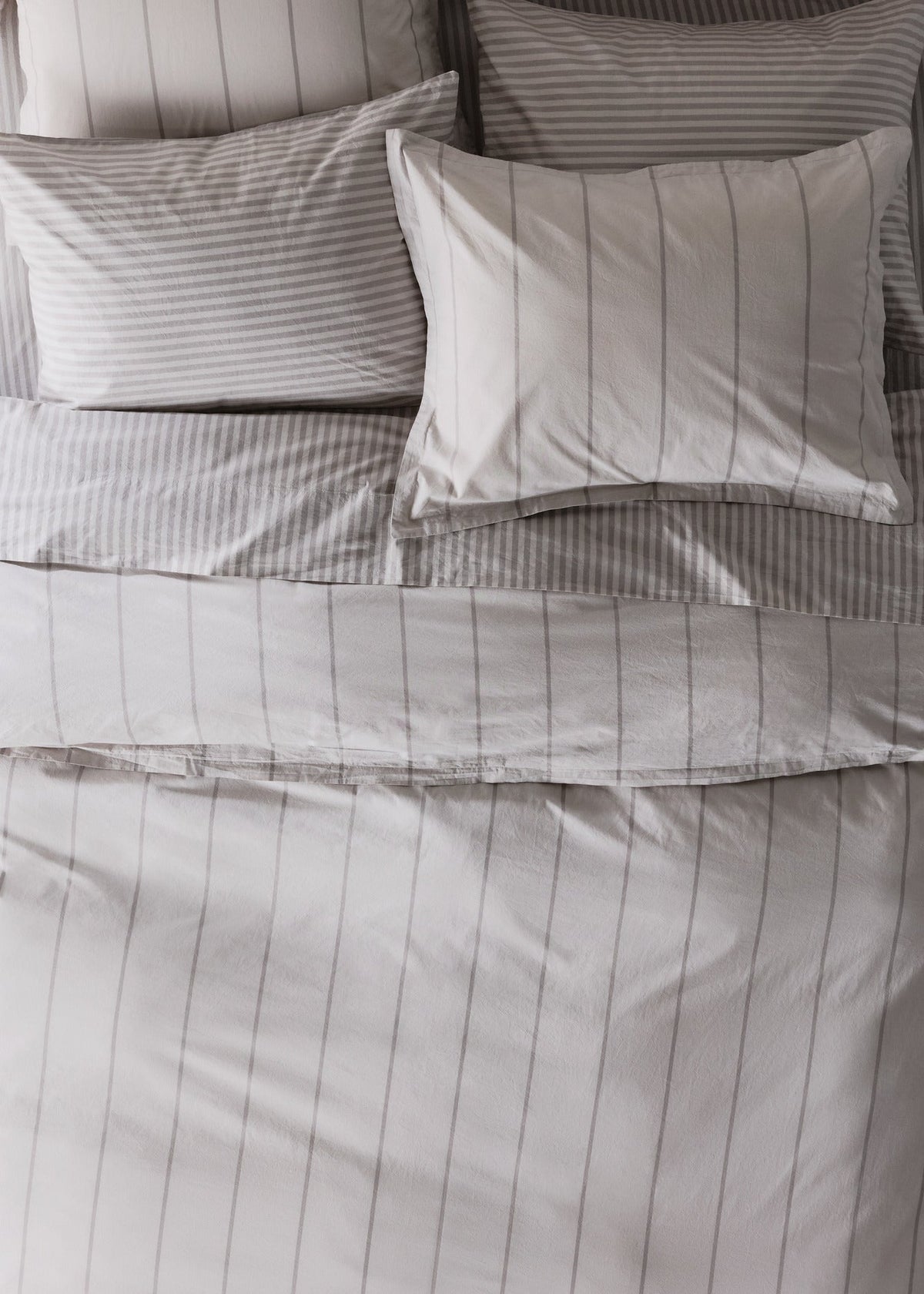 Percale Sheet Set - Pebble Stripe TW/XL - Image 2