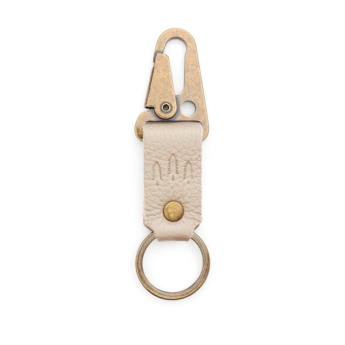 Plg Keychain - Pebbled Bone / Short