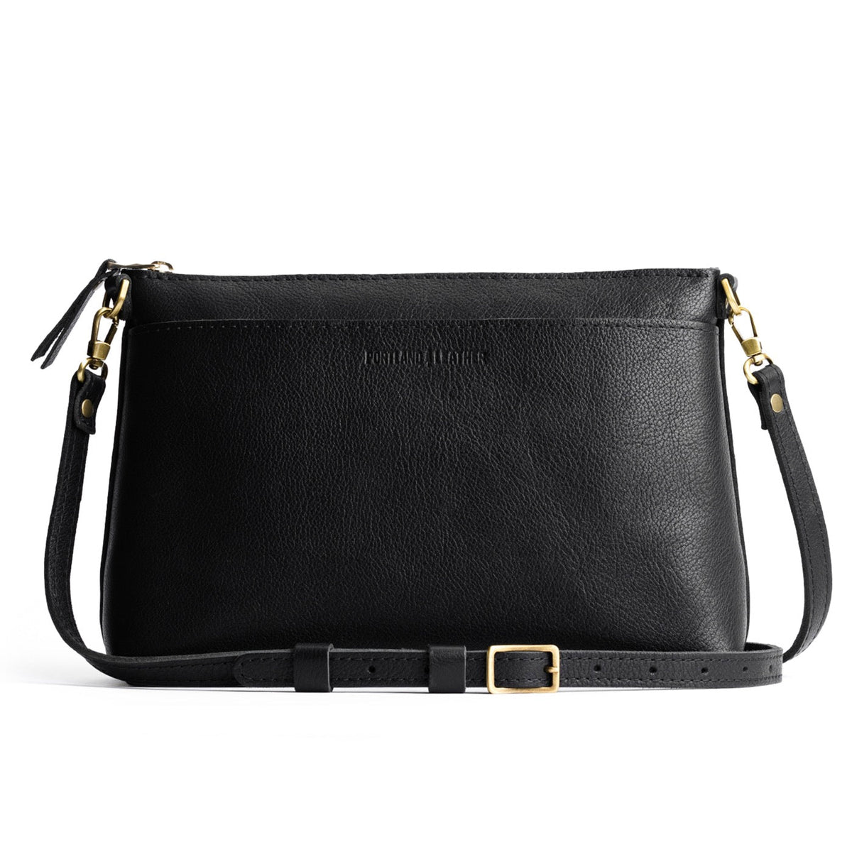 Poppy Purse - Pebbled--black / Large
