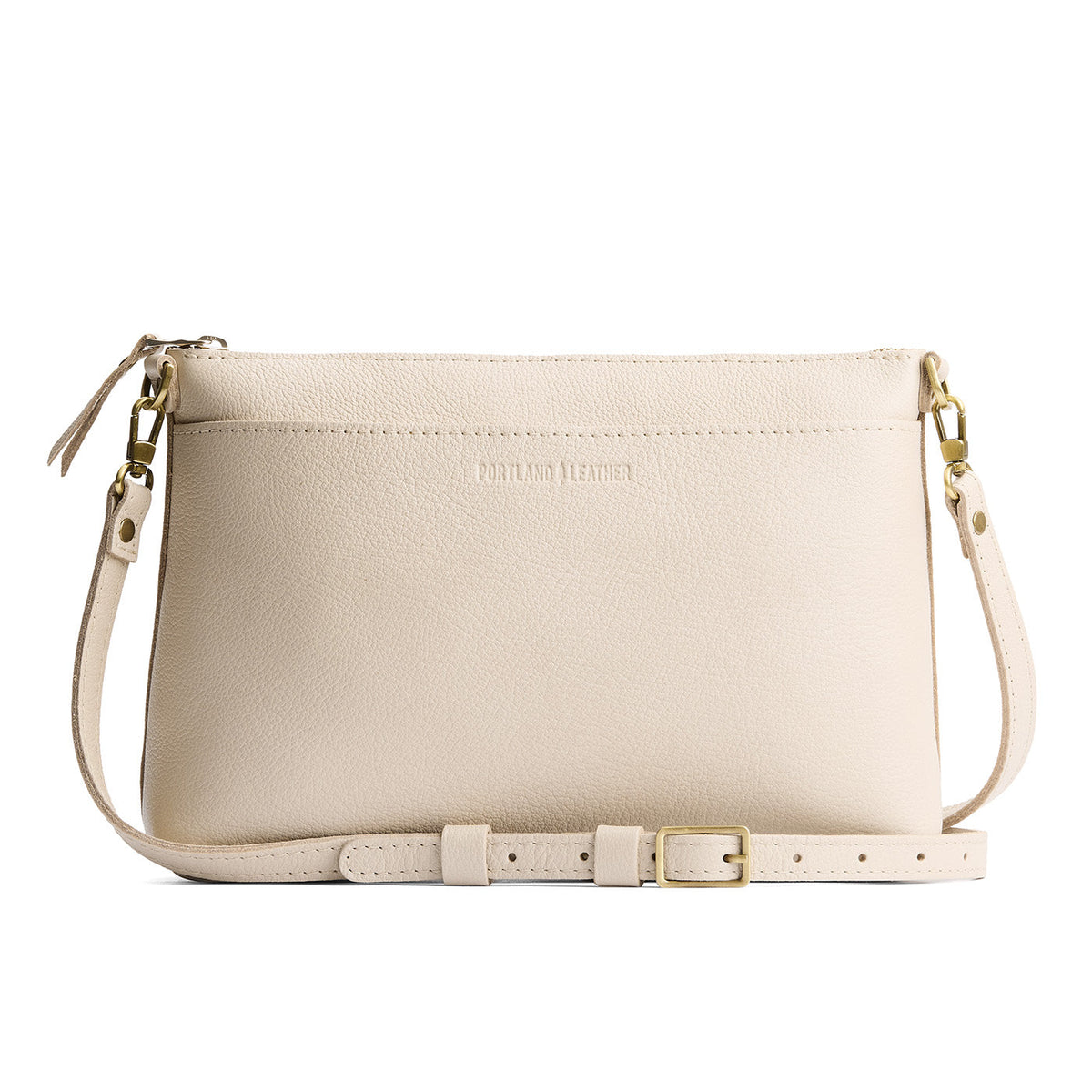 Poppy Purse - Pebbled Bone / Large