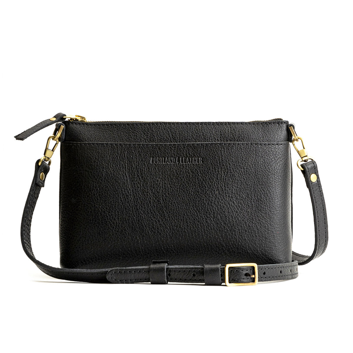 Poppy Purse - Pebbled--black / Small