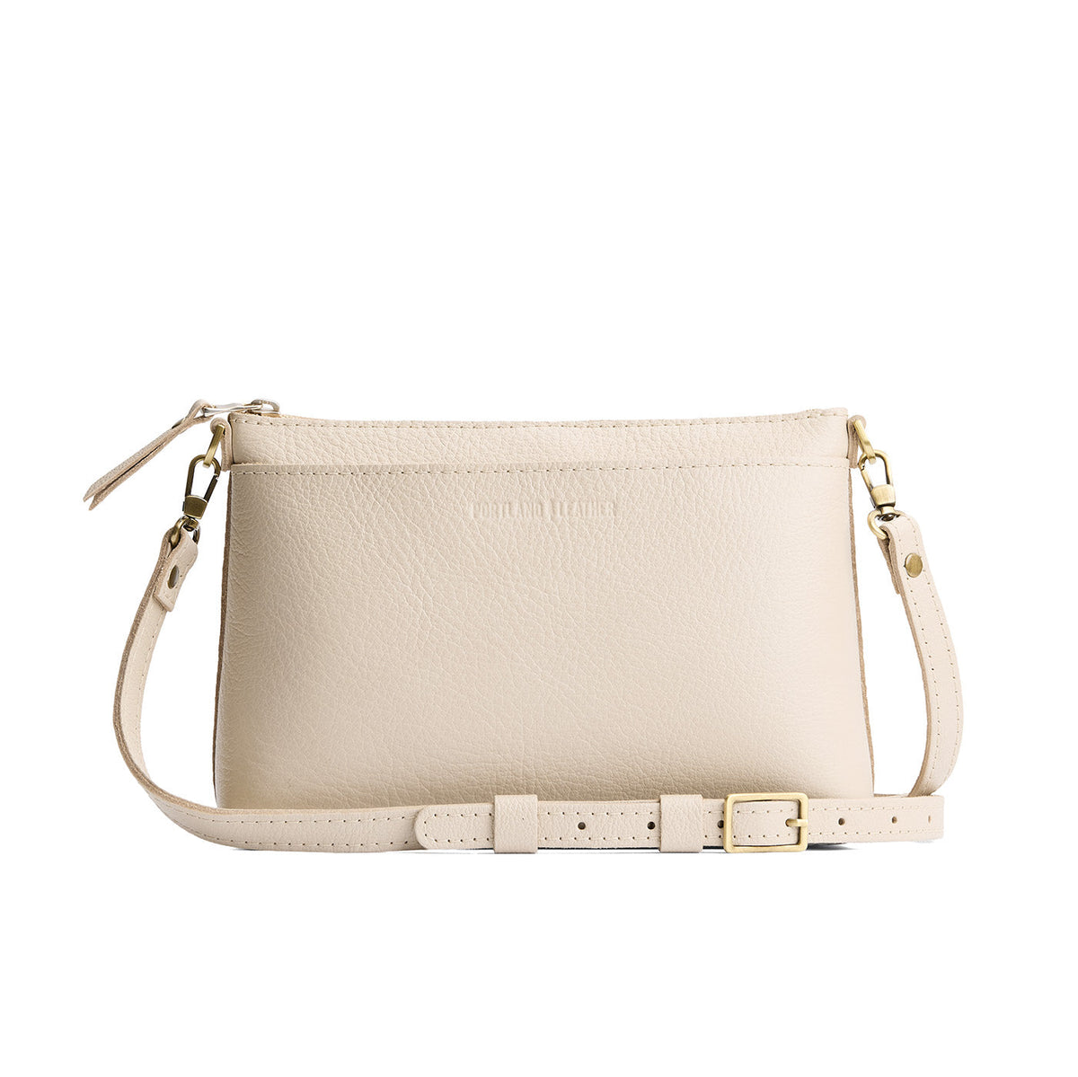 Poppy Purse - Pebbled Bone / Small