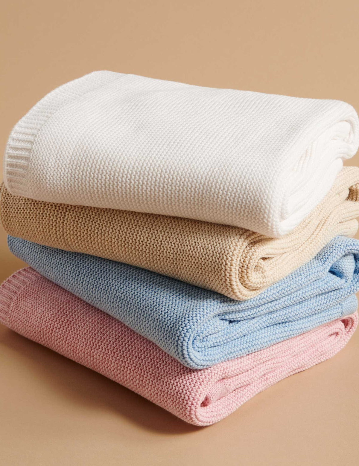 Purebaby Essentials Textured Blanket - Wheat Melange - Image 6
