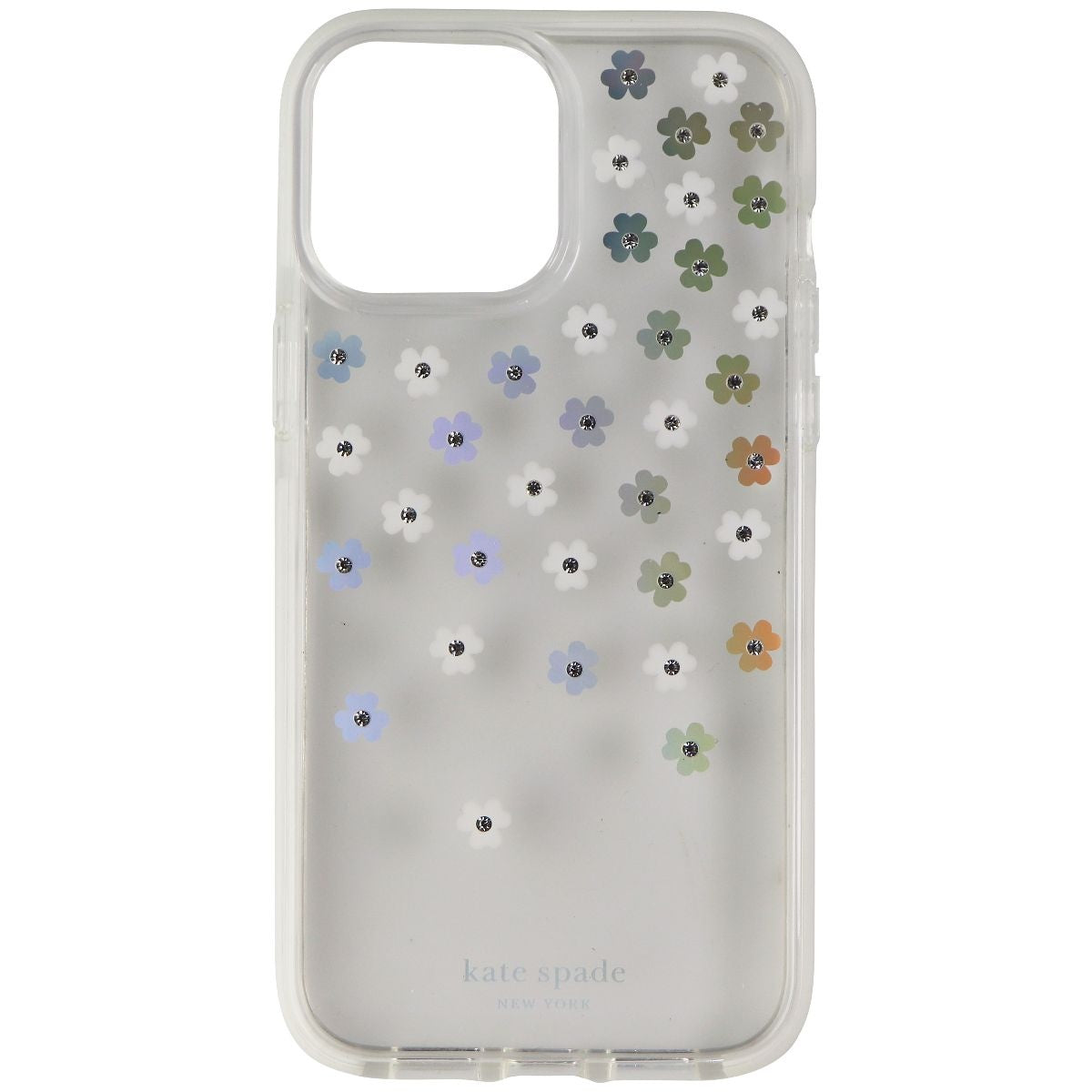 Kate Spade Hardshell Case for iPhone 13 Pro Max - Iridescent Scattered Flowers - New - Image 2