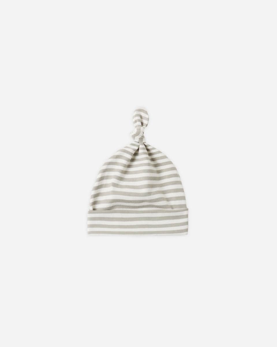 Quincy Mae Knotted Baby Hat - Laurel Stripe, OS - Image 5
