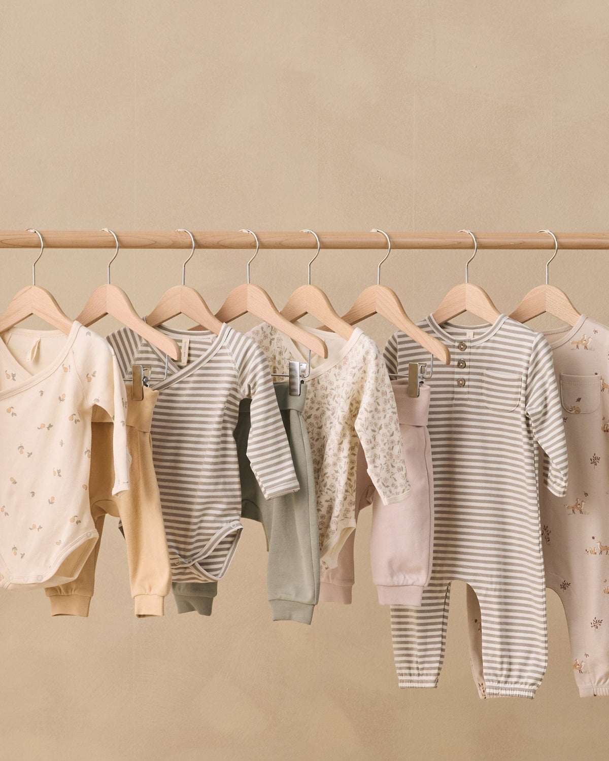 Quincy Mae Side Snap Bodysuit + Pant Set - Floret, NB - Image 5