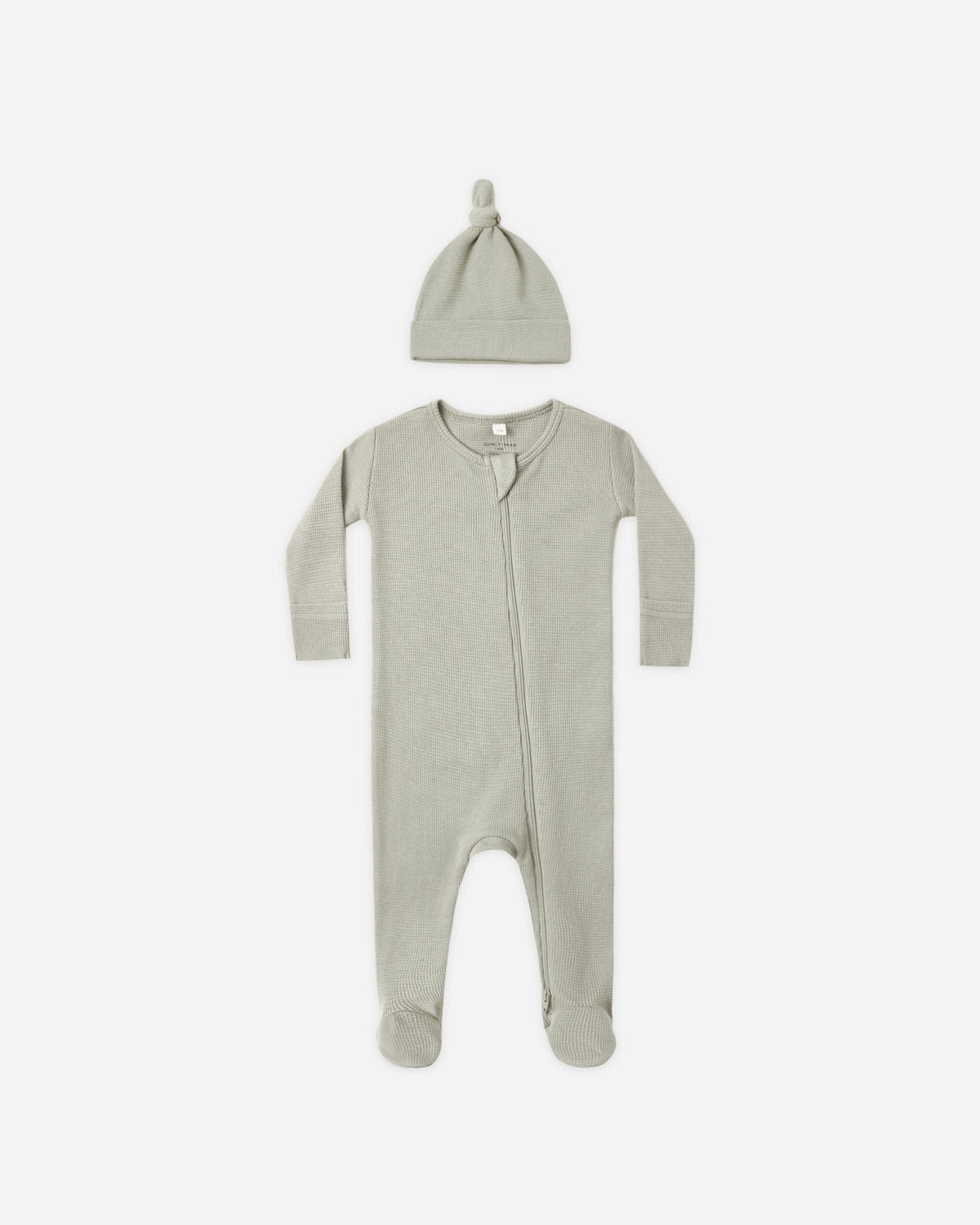 Quincy Mae Waffle Sleep Set - Laurel, 3-6M