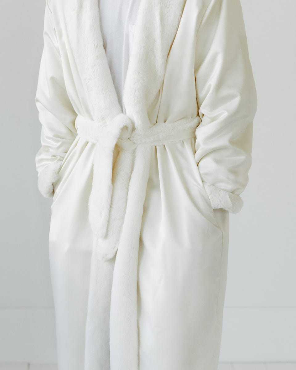 Satin Cream Robe - Image 2