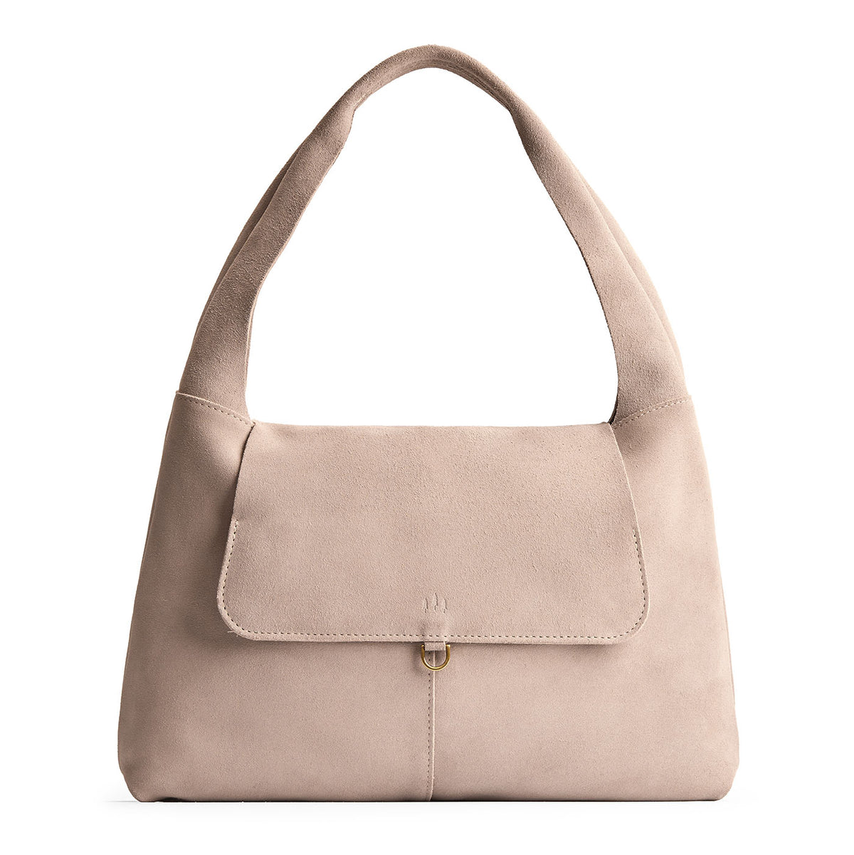 'Almost Perfect' Rowan Shoulder Bag - Taupe / Large