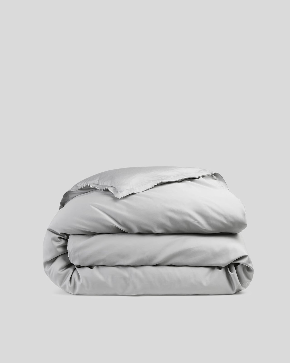 Sateen Duvet Cover (Light Grey)