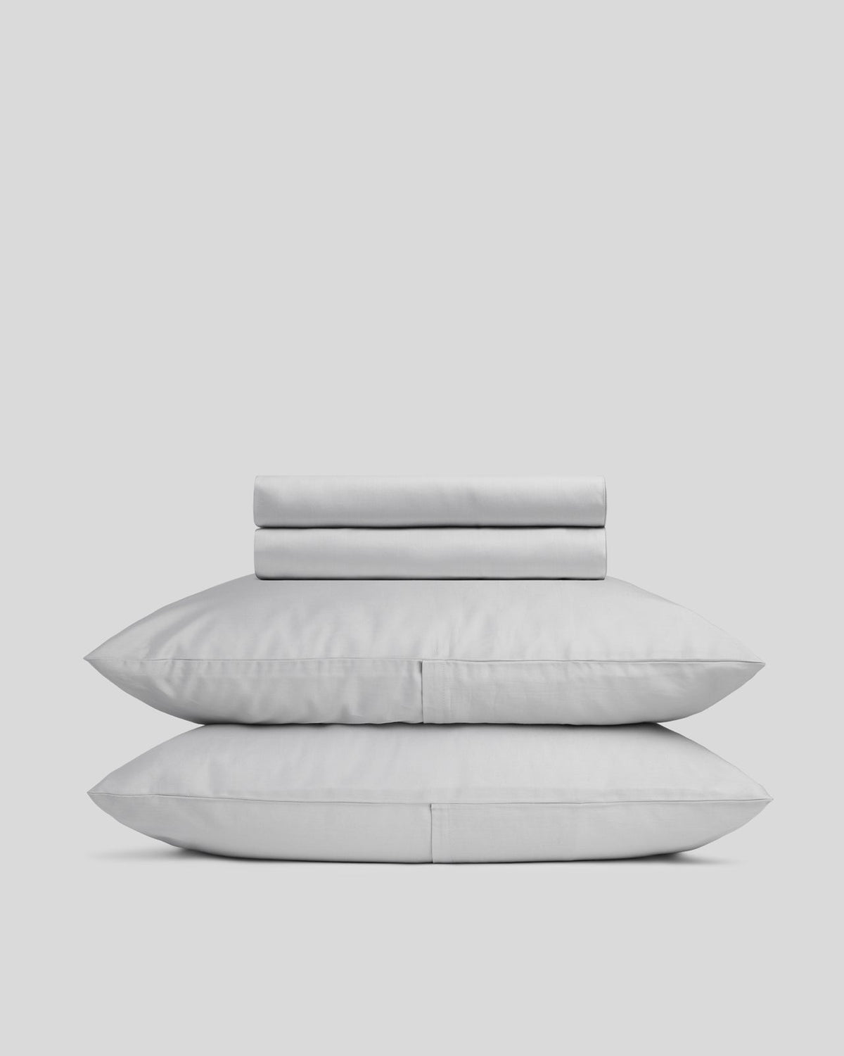 Sateen Sheet Set - Light Grey K/CK