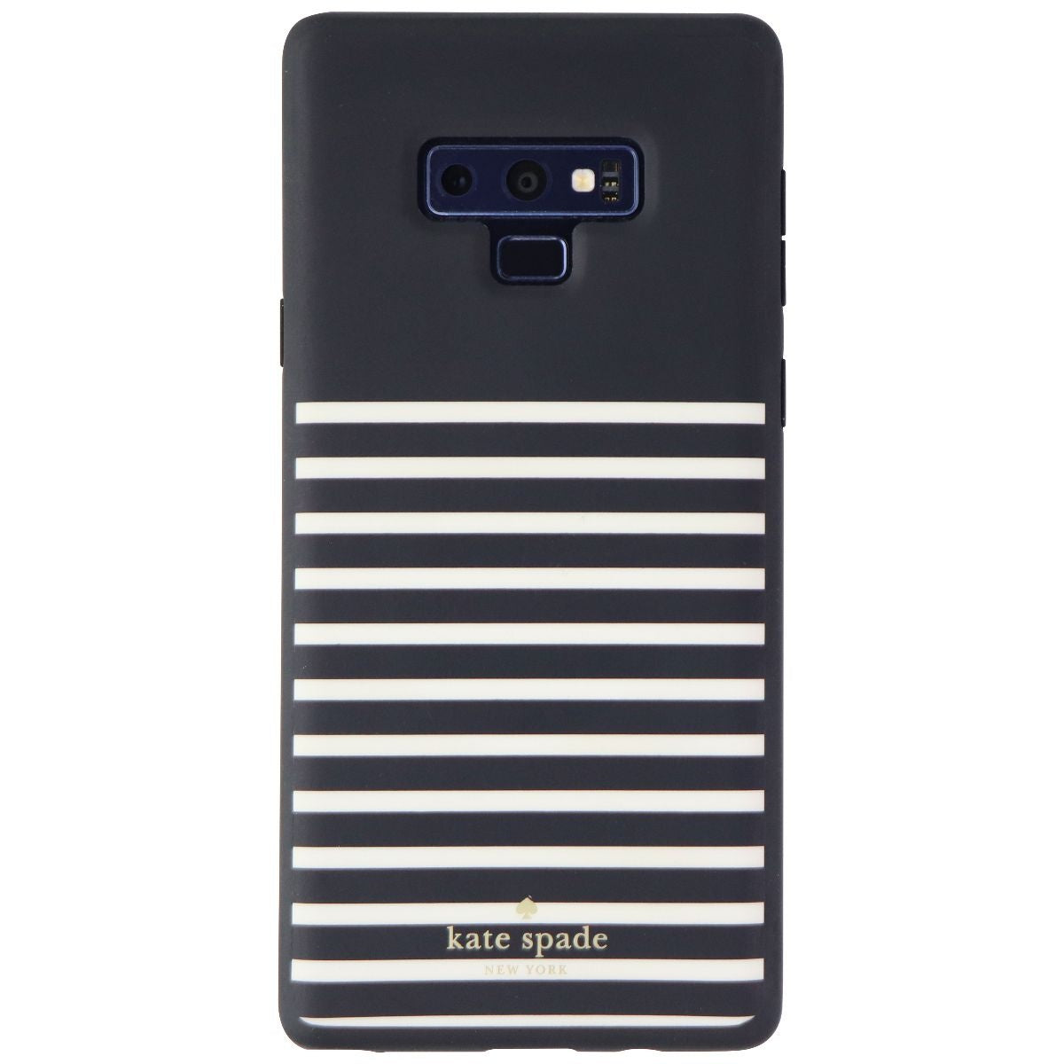 Kate Spade Soft Touch Case for Samsung Galaxy Note9 - Feeder Stripe Black/Cream - New - Image 2