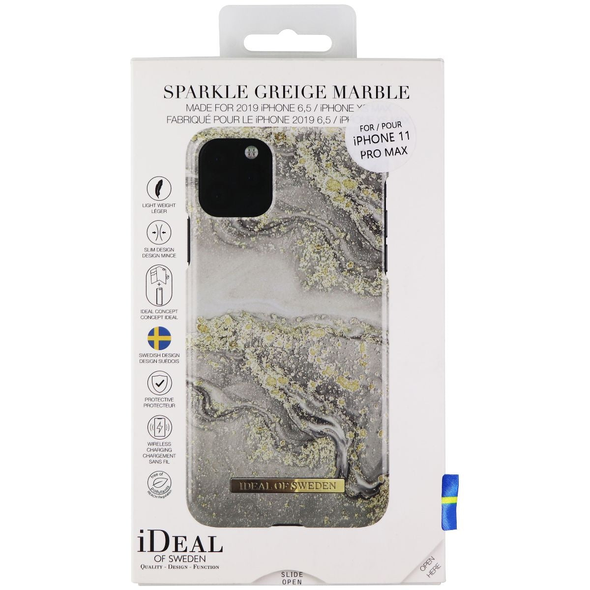 iDeal of Sweden Luxury Case for Apple iPhone 11 Pro Max - Sparkle Greige Marble - New