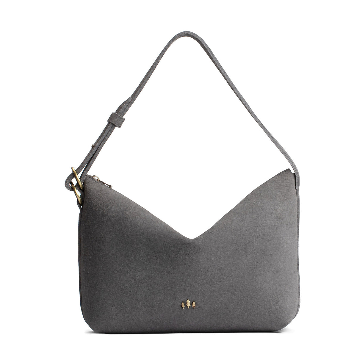 Slouchy Shoulder Bag - Smoke Grey / Large
