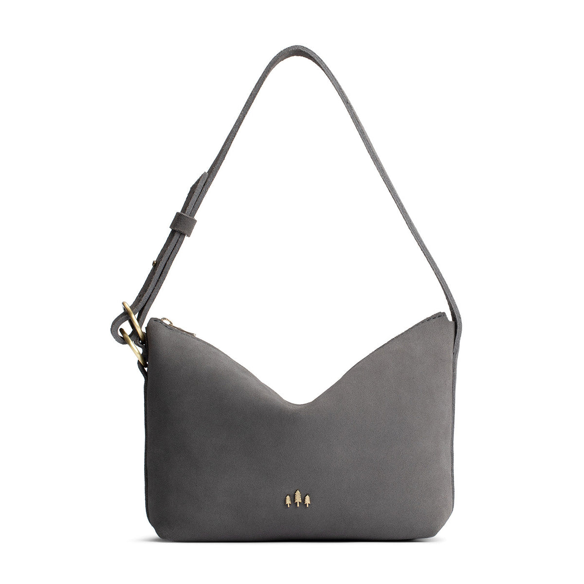 Slouchy Shoulder Bag - Smoke Grey / Small